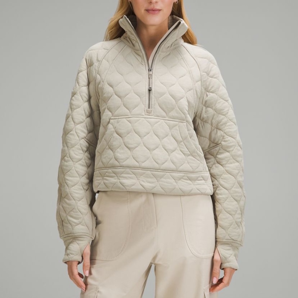 Quilted scuba jacket
